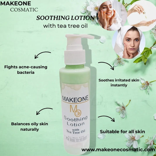 MakeOne Soothing Lotion – With Tea Tree Oil | Calming & Acne-Control Formula (150 mL)