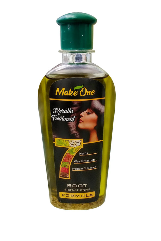 MakeOne Keratin Hair Oil – 7 Herb Root Strengthening Formula
